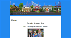 Desktop Screenshot of benderproperties.com